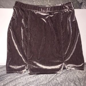 Velvet mini skirt!!